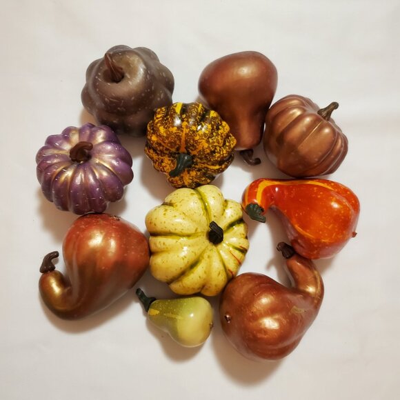 Lot of (10) Assorted Faux Fall Harvest for Your Autumn Display - Picture 2 of 6